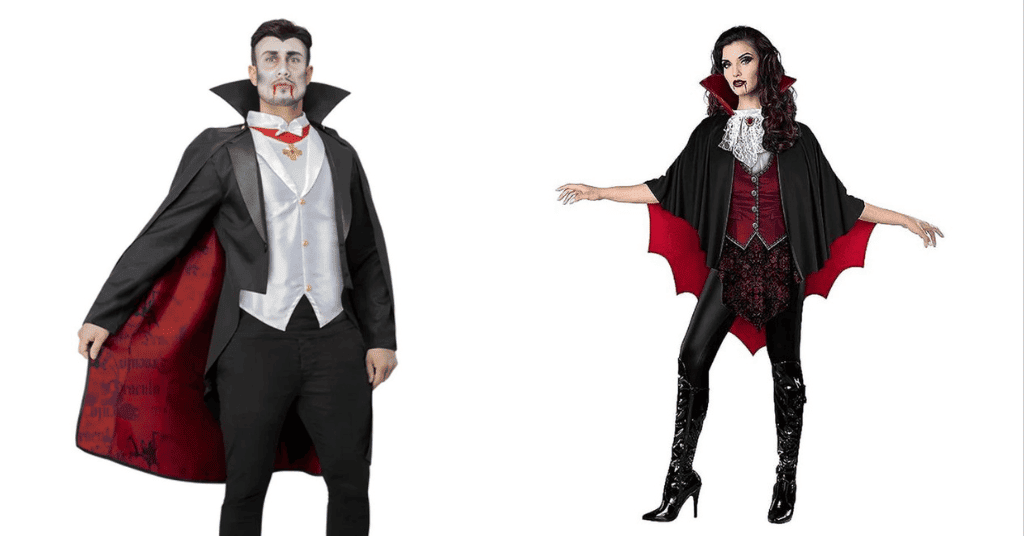 Spooky Dracula Outfit Idea for couples on Halloween 