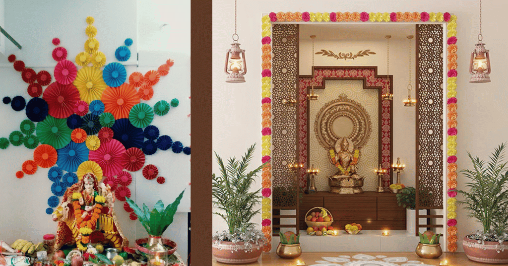 Navratri Mandir Decoration Ideas at Home