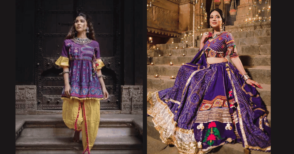 purple color Chaniya Choli & Kurta With Dhoti Pants for Navratri in 2023 