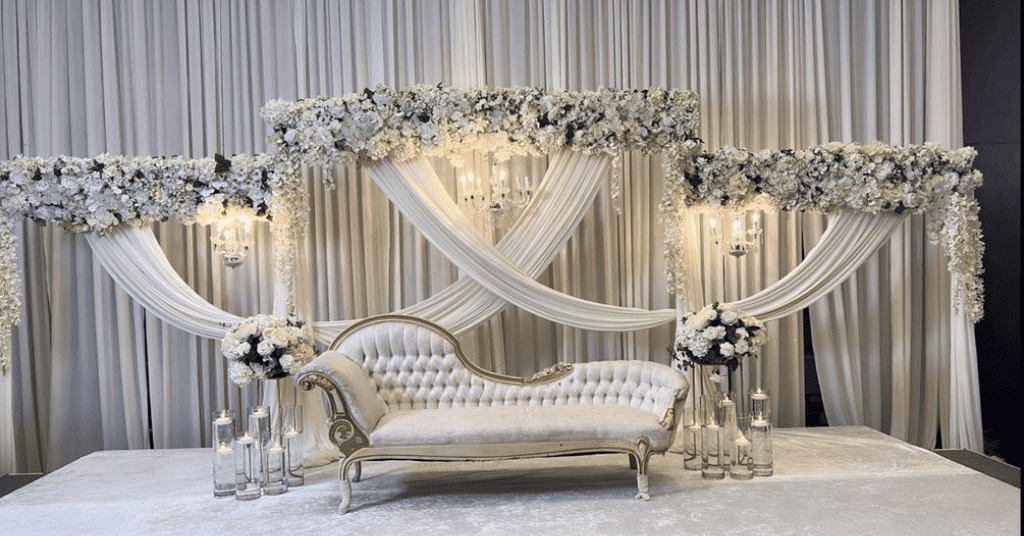 Making of ring setup for wedding|Wedding stage decoration|Flower belt कैसे  बनाये?|Ring setup decor - YouTube