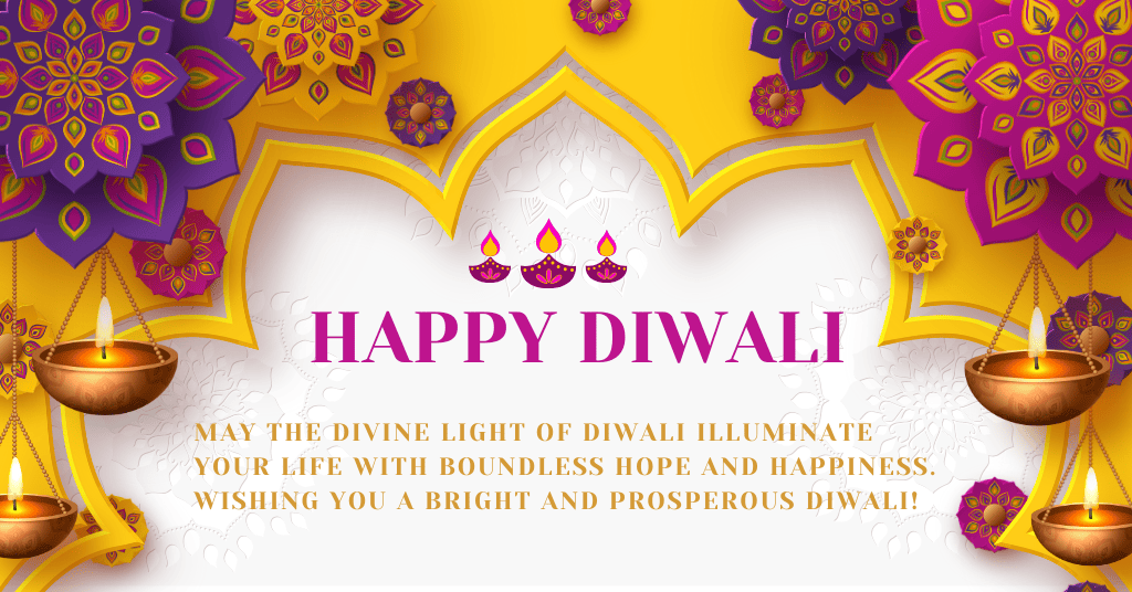 diwali wishes in english to post 