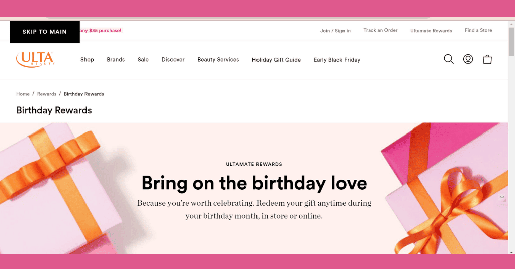 Claim Your Free Birthday Offers By