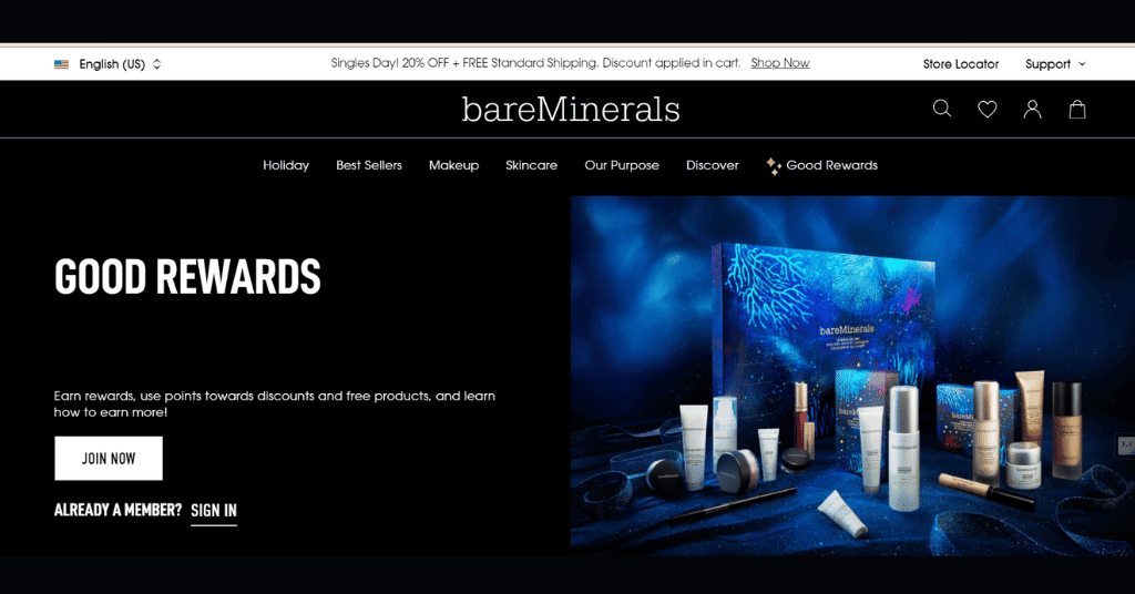 bare minerals good rewards 