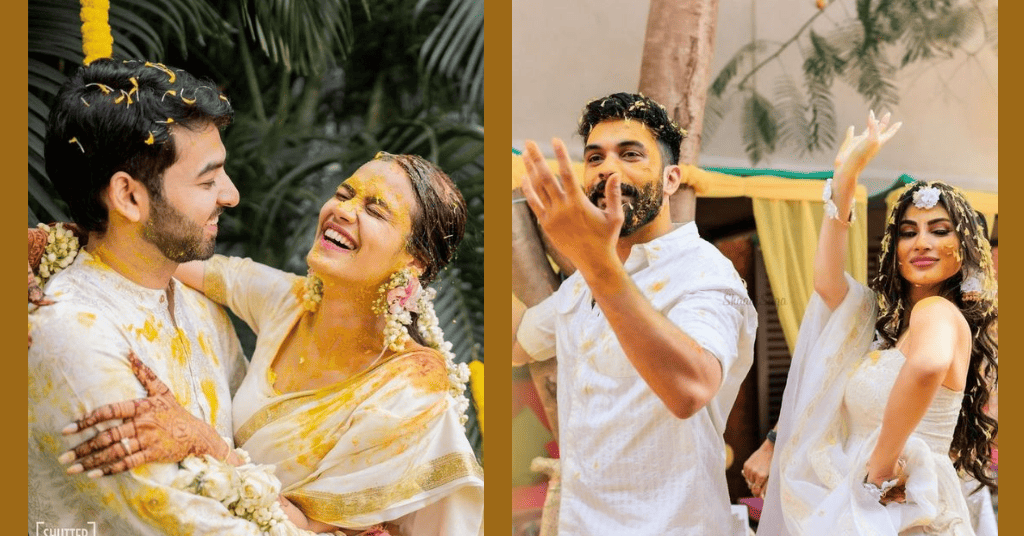 Candid haldi photo shoot for couples 