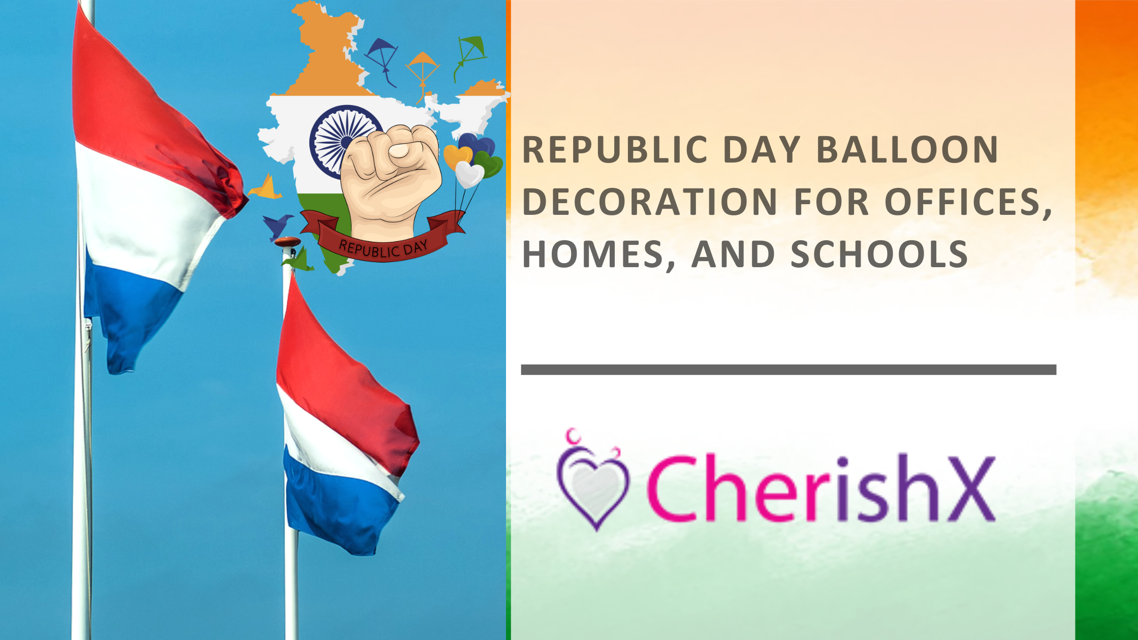 Republic Day Balloon Decoration for Offices, Homes, and Schools