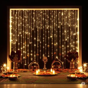 Navratri light decoration ideas